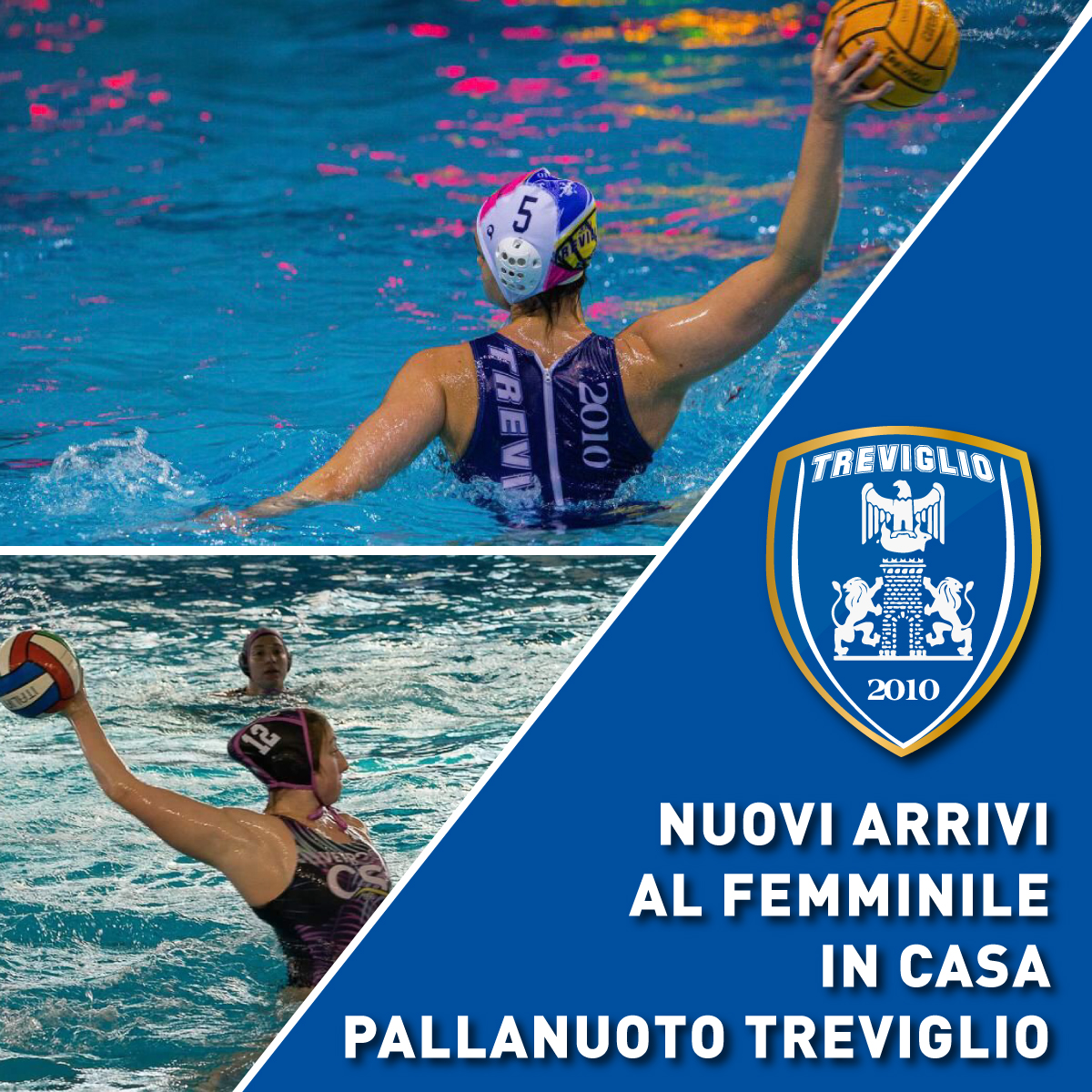 Nuovi arrivi al femminile in casa pallanuoto treviglio